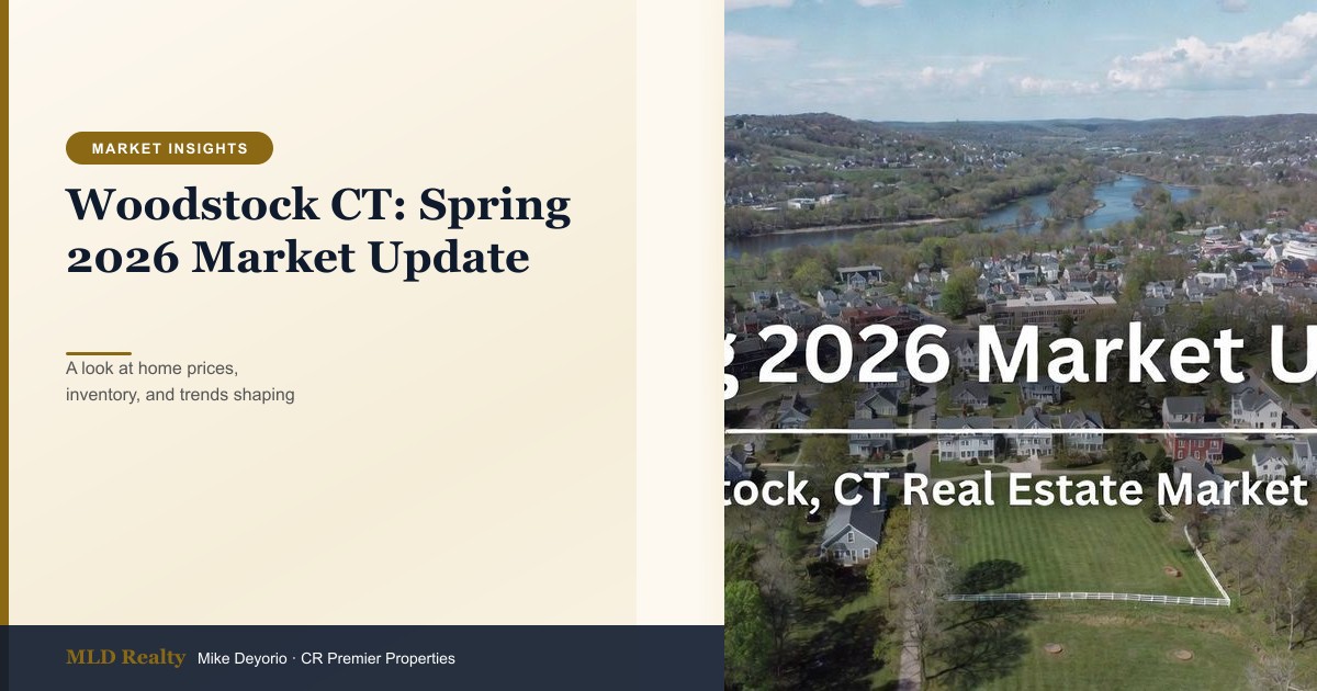 Woodstock CT: Spring 2026 Market Update | MLD Realty Blog